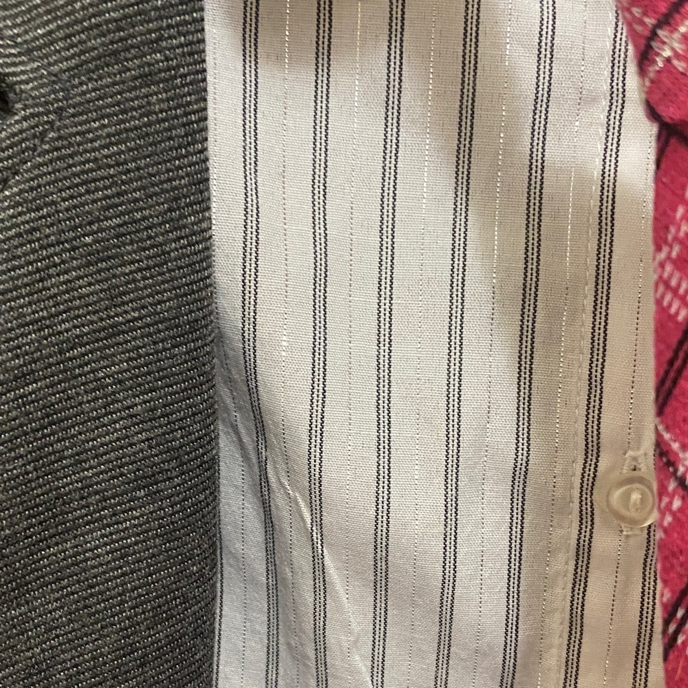 Knitworks Gray and Pink Striped Ensemble - Picture 6 of 10